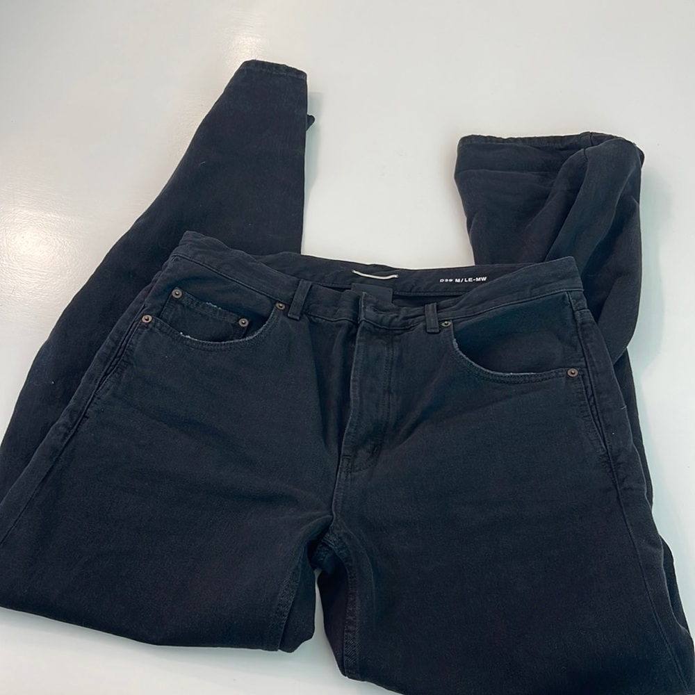 Saint Laurent mens JEANS IN CARBON BLACK DENIM